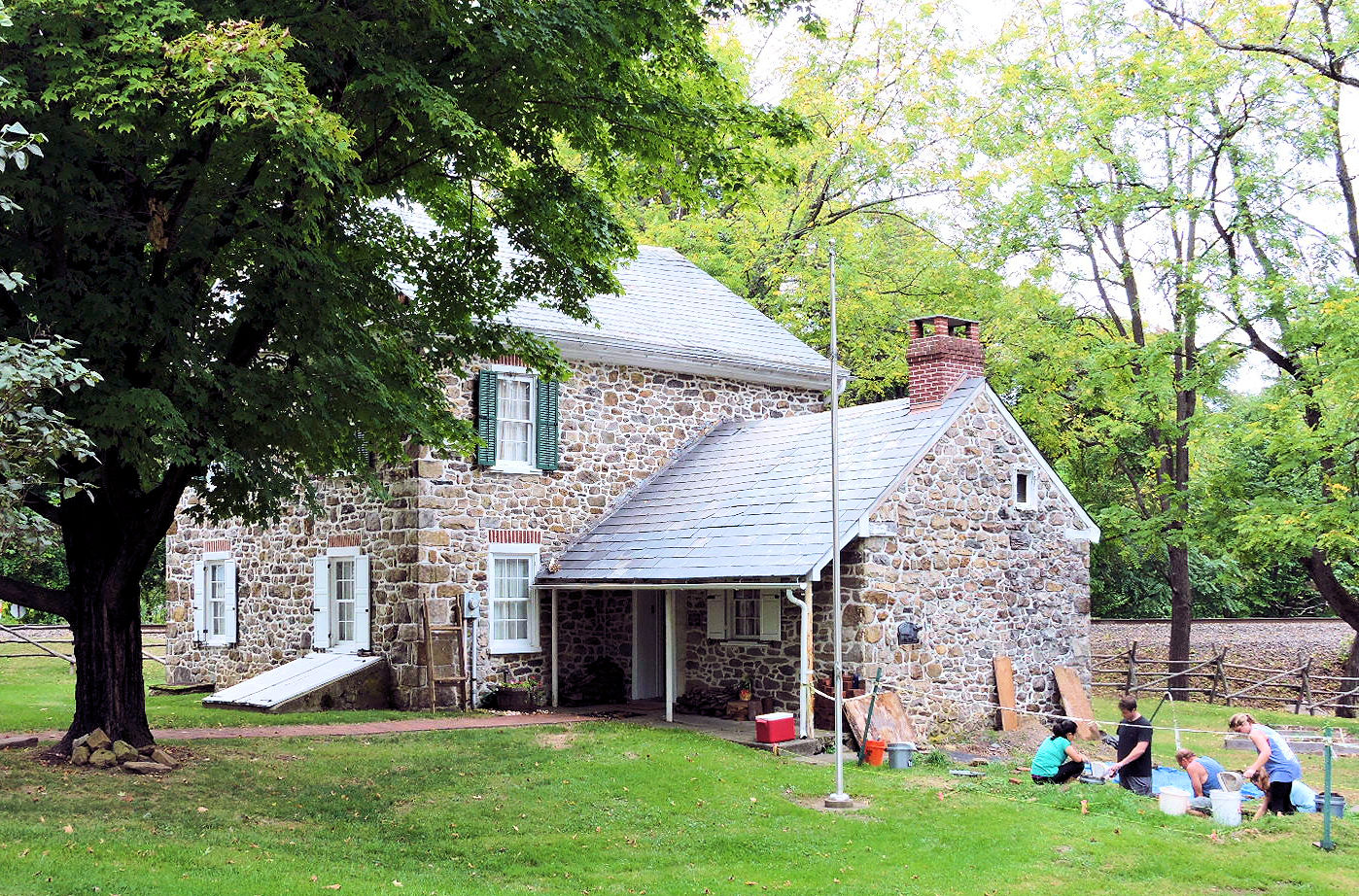 Archaeological Dig at the 1803 House Historic Emmaus PA